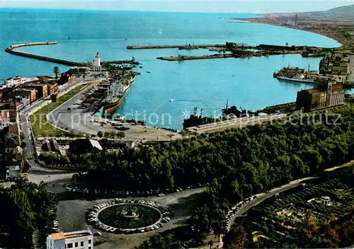 AK / Ansichtskarte Malaga_Andalucia Paseo de la Farola y Puerto vista aerea Malaga_Andalucia