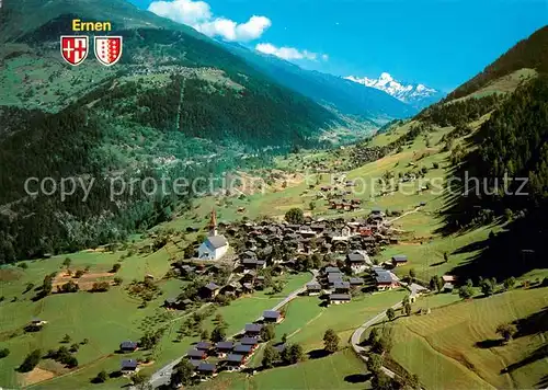 AK / Ansichtskarte Ernen und Muehlebach im Goms Galenstock Ernen