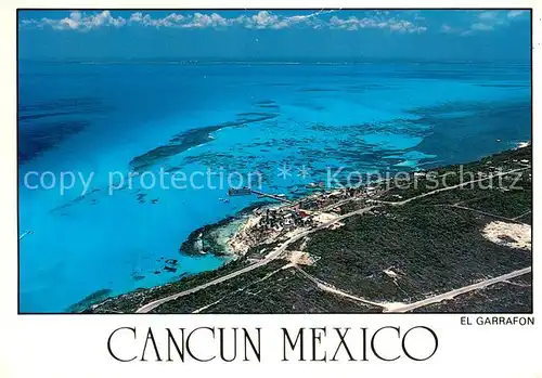 AK / Ansichtskarte Cancun_Mexico Aerial view 