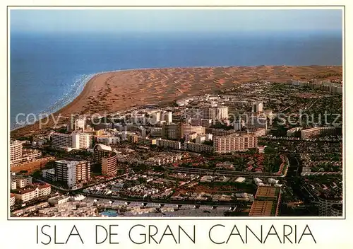 AK / Ansichtskarte Playa_del_Ingles_Gran_Canaria_ES La cosmopolita ciudad en la puerta del desierto vista aerea 