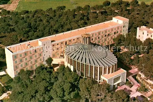 AK / Ansichtskarte Playa_de_Palma_Mallorca Iglesia Nuestra Senora de los Angeles La Porciuncula vista aerea Playa_de_Palma_Mallorca