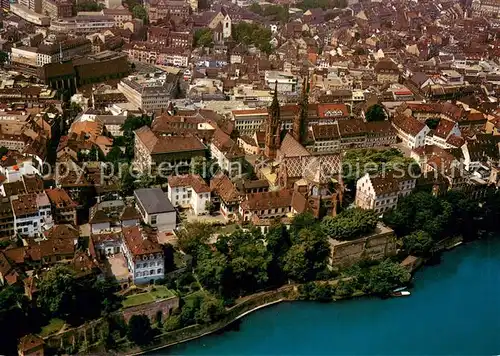 AK / Ansichtskarte Basel_BS Muenster und Faehre Basel_BS