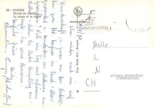 AK / Ansichtskarte Knokke Heist Strand en Zeedijk Knokke Heist