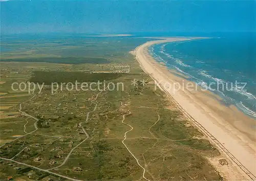 AK / Ansichtskarte Ameland_NL Noordzeezijde luchtfoto 