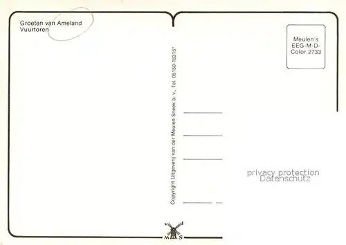 AK / Ansichtskarte Ameland_NL Vuurtoren Leuchtturm 