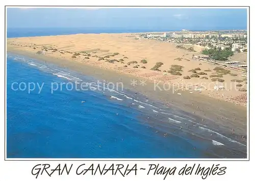 AK / Ansichtskarte Playa_del_Ingles_Gran_Canaria_ES Strand Wuestenlandschaft Hotels 