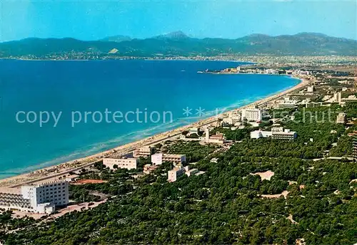 AK / Ansichtskarte Palma_de_Mallorca Vista aerea de la Playas de Palma Palma_de_Mallorca