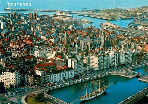 AK / Ansichtskarte Oostende_Ostende Stadtpanorama Hafen 