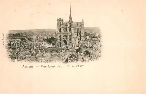 AK / Ansichtskarte Amiens_80 Vue generale et la cathedrale 