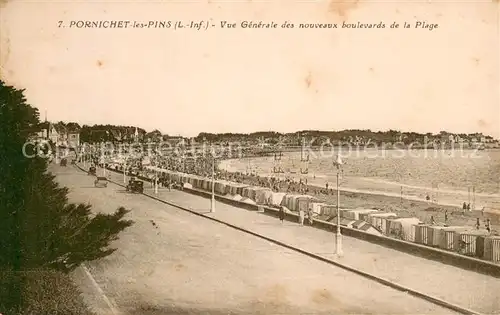 AK / Ansichtskarte Pornichet Vue generale des nouveaux boulevards de la plage Pornichet