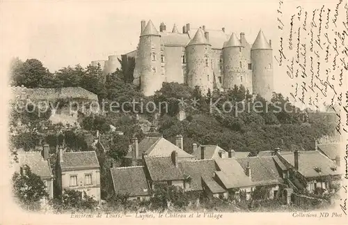 AK / Ansichtskarte Luynes_37_Indre et Loire Chateau et le village 
