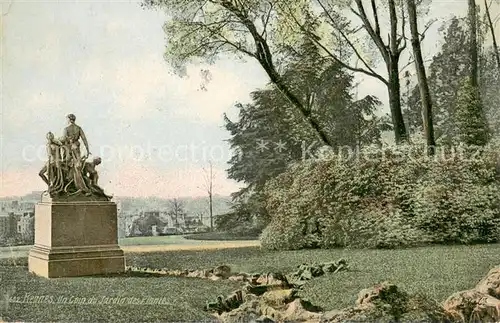 AK / Ansichtskarte Rennes_35 Un coin du jardin des plantes Monument 
