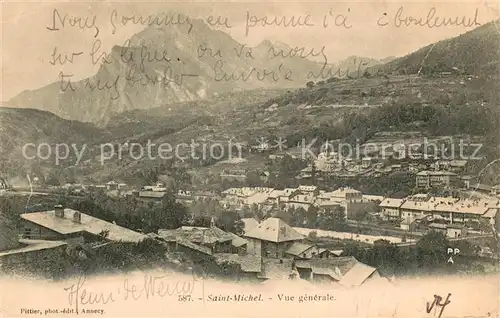 AK / Ansichtskarte St_Michel_73 de Maurienne Vue generale et les Alpes 