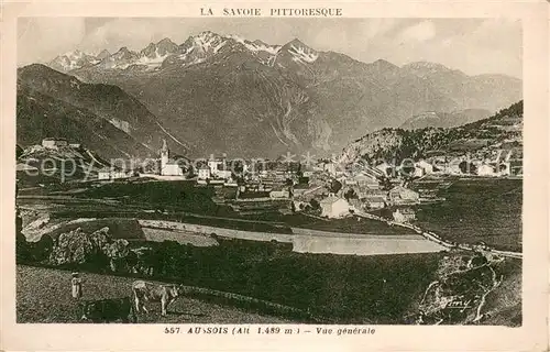 AK / Ansichtskarte Aussois_73 Vue generale et les Alpes 