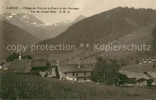 AK / Ansichtskarte Praz de la Frasse_Araches la Frasse_74 et village des Carreaux vue du Grand Mont Alpes 