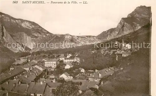 AK / Ansichtskarte St_Michel_73 de Maurienne Panorama de la ville et les Alpes 