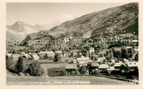 AK / Ansichtskarte Valloire_Savoie Vue generale et Perron des Encombres Alpes Valloire Savoie