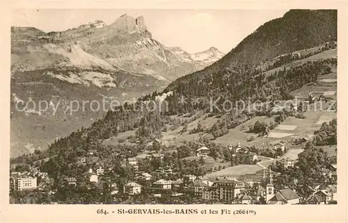 AK / Ansichtskarte Saint Gervais les Bains et les Fiz Alpes Saint Gervais les Bains