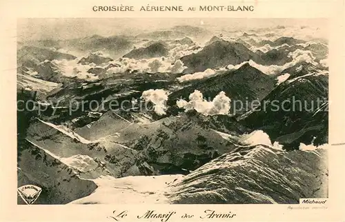 AK / Ansichtskarte Mont_Blanc_4807m_Haute Savoie Croisiere aerienne au Mont Blanc Massif des Aravis 