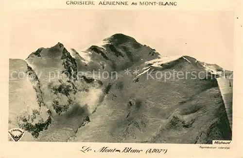 AK / Ansichtskarte Mont_Blanc_4807m_Haute Savoie Croisiere aerienne au Mont le Mont Blanc 