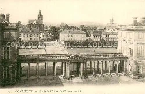 AK / Ansichtskarte Compiegne_60 Vue de la ville et du chateau 