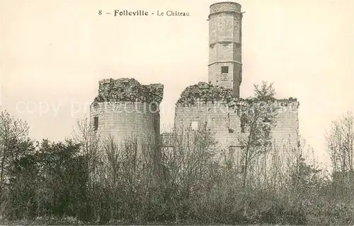 AK / Ansichtskarte Folleville_Eure_27 Ruines du chateau 