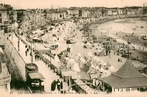 AK / Ansichtskarte Les_Sables d_Olonne_85 Vue generale de la plage 