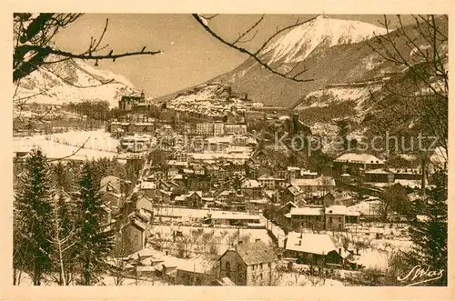 AK / Ansichtskarte Briancon_05 Vue generale et les Alpes en hiver 