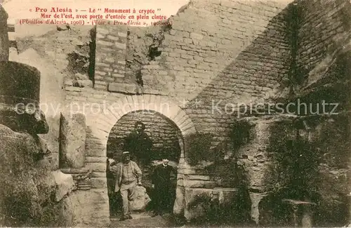 AK / Ansichtskarte Alesia(Roman War)_Alise Sainte Reine Monument a crypte Pro Alesia Gallo Romain gallisches Oppidum Antike Staette 