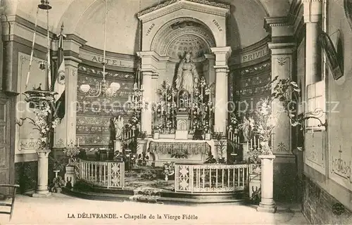 AK / Ansichtskarte La_Delivrande_14 Interieur de la Chapelle de la Vierge Fidele 