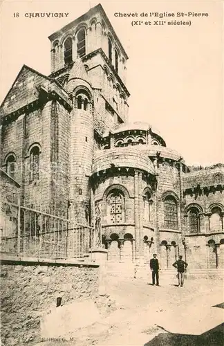 AK / Ansichtskarte Chauvigny_86 Chevet de l Eglise Saint Pierre XIe et XIIe siecles 