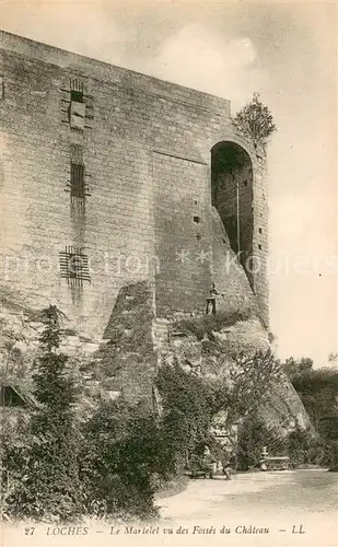 AK / Ansichtskarte Loches_37 Le Martelet vu des fosses du chatau 