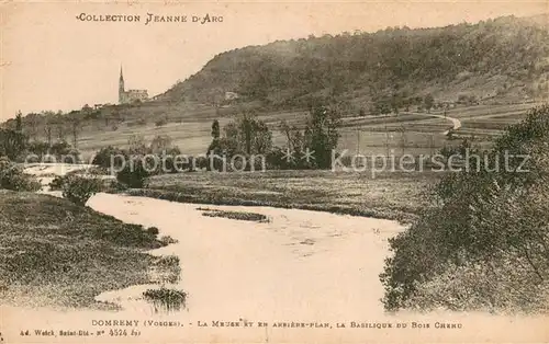 AK / Ansichtskarte Domremy_55 La Meuse et Basilique du Bois Chenu 