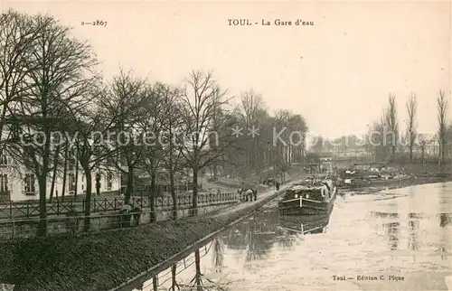 AK / Ansichtskarte Toul_54 La gare d eau Bateau 