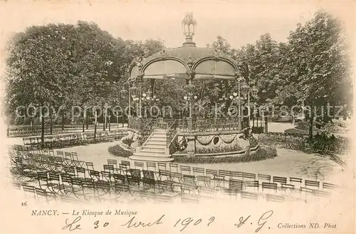 AK / Ansichtskarte Nancy_54 Kiosque de musique 