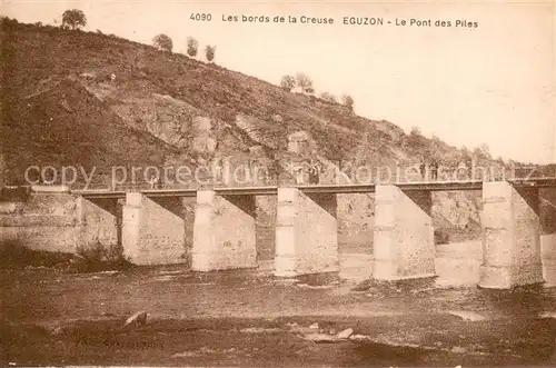 AK / Ansichtskarte Eguzon Chantome_36_Indre Le Pont des Piles Bords de la Creuse 