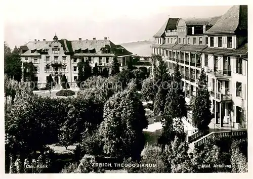 AK / Ansichtskarte Zuerich_ZH Krankenhaus Theodosianum Med. Abteilung Chir. Klinik Zuerich_ZH