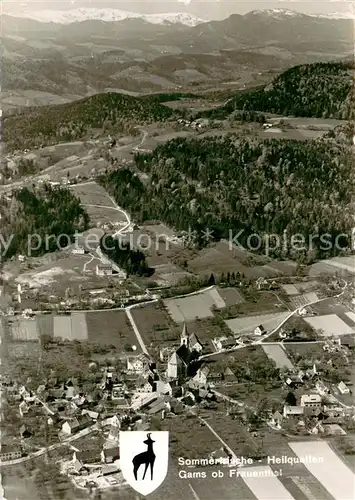 AK / Ansichtskarte Gams_Bad Fliegeraufnahme Gams_Bad