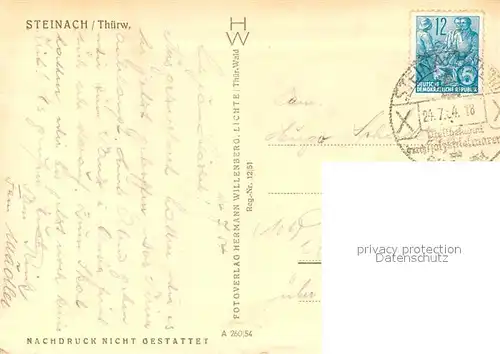 AK / Ansichtskarte Steinach_Thueringen Teilansicht Steinach Thueringen