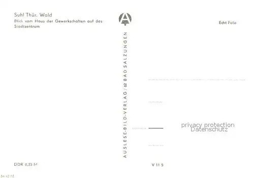 AK / Ansichtskarte Suhl_Thueringer_Wald Stadtzentrum Suhl_Thueringer_Wald