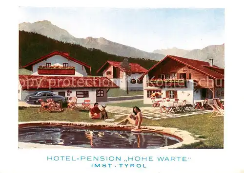 AK / Ansichtskarte Imst_Tirol Hotel Pension Hohe Warte Imst_Tirol