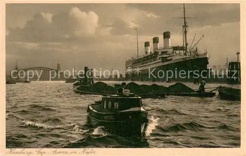 AK / Ansichtskarte Dampfer_Oceanliner Hamburg  Arcona im Hafen 