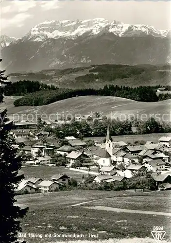 AK / Ansichtskarte Bad_Haering_Tirol Gesamtansicht m. Sonnwendjoch Bad_Haering_Tirol