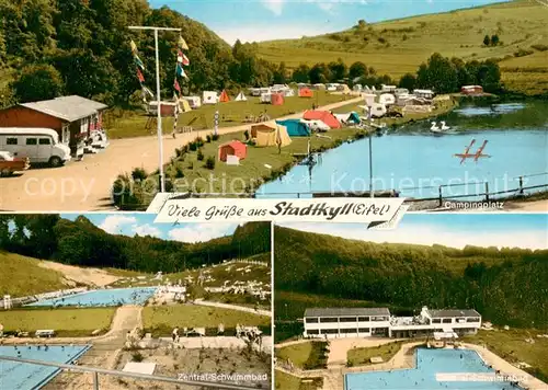 AK / Ansichtskarte Stadtkyll Campingplatz m. Schwimmbad Stadtkyll