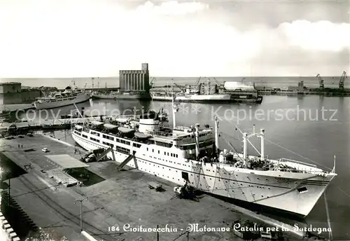 AK / Ansichtskarte Civitavecchia_IT Montonave Caralis per la Sardegna 