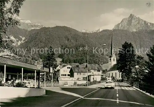 AK / Ansichtskarte Mollis_GL Bahnhofstrasse m. Fronalpstock 