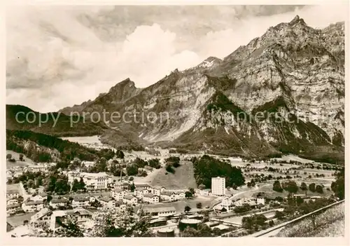 AK / Ansichtskarte Glarus_GL Teilansicht m. Kantonsspital u. Schwesternhaus Glarus_GL