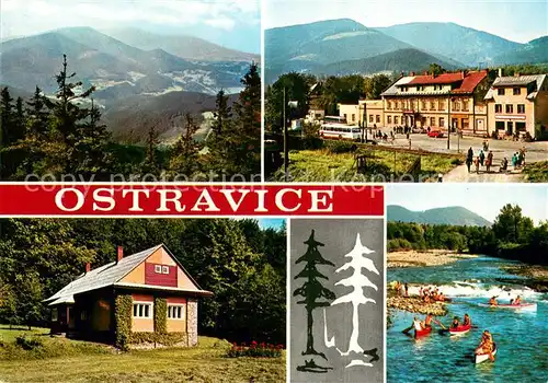 AK / Ansichtskarte Ostravice Vyhled z Lyse hory na Smrk Strad obce Bezrucuv srub Pereje na Ostravici Ostravice