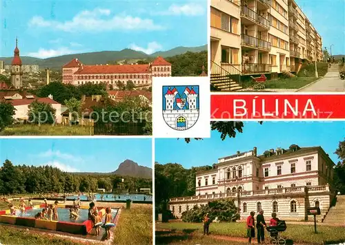 AK / Ansichtskarte Bilina_Bilin_CZ Severaceske lazne v Ceskem stredohori Vyznacnou pmatku predstavuje rane barokni zamek Pobliz mesta se zveda znelcovy vrch Boren 