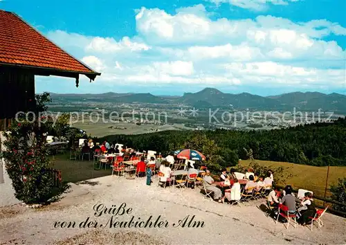 AK / Ansichtskarte Piding Neubichler Alm Berggaststaette am Hoegl Piding